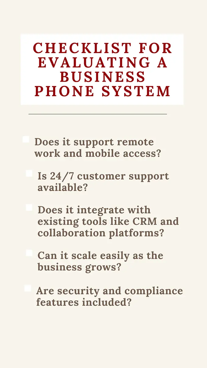 checklist-for-business-phones