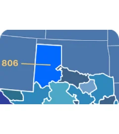 806 area code map