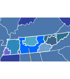 931 area code map 