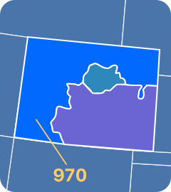 970 area code map 