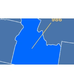 208 and 986 area codes map