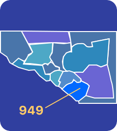 949 area code map