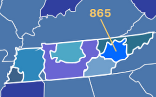 865 area code map
