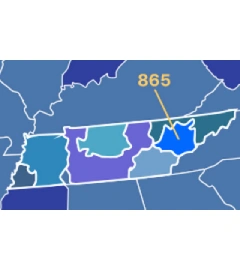 865 area code map