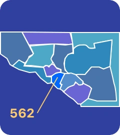 562 area code map 