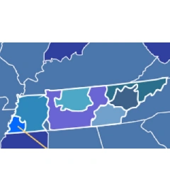 901 area code map 