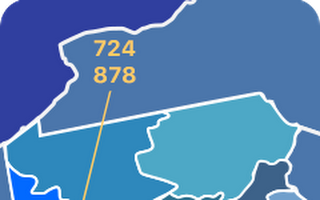 724 and 878 area codes map 