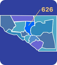 626 area code map