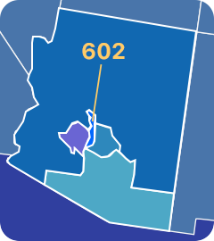 602 area code map