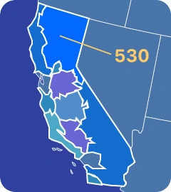 530 area code map