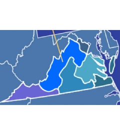 540 and 826 area codes map