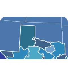 210 and 726 area codes map