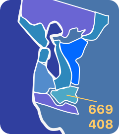 408 and 669 area codes map