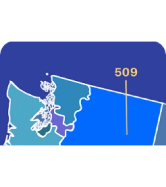 509 area code map