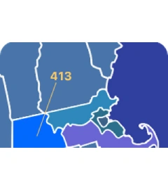 413 area code map