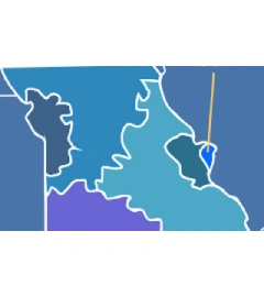 314 and 557 area code map