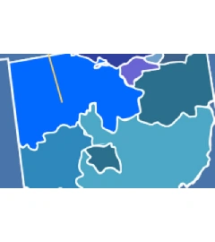  419 and 567 area codes map