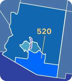 520 area code map