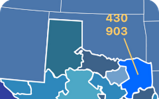 430 and 903 area codes map