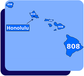 808 area code map