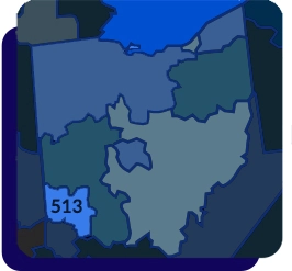 513 area code map