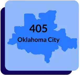 405 area code map