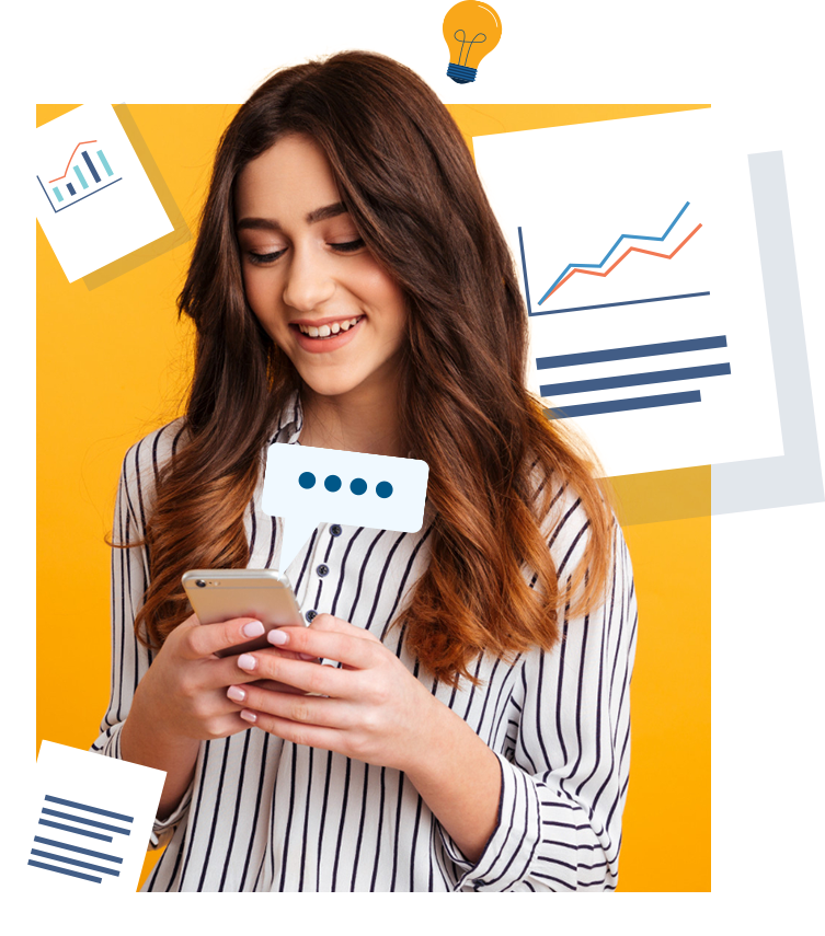 Team member using computer for ticket management