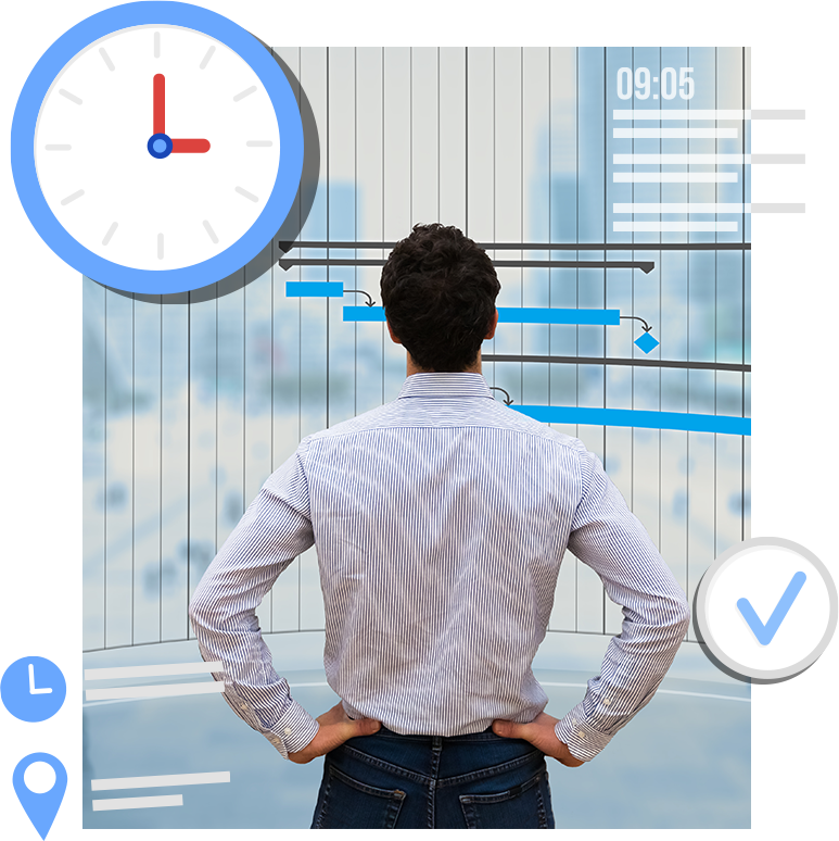 Team member using software for B2B internet faxing